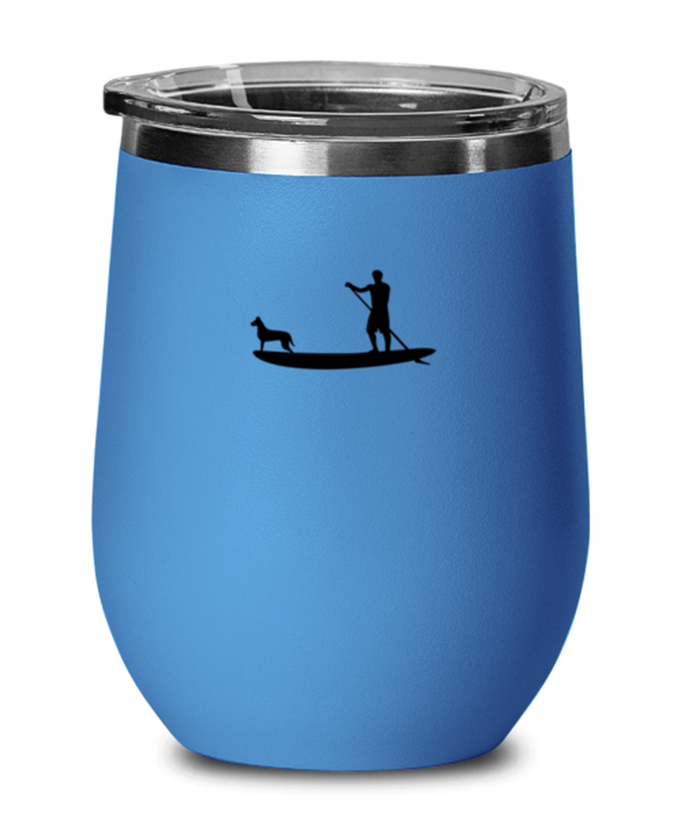 Wine Tumbler Stainless Steel Insulated  Funny Paddle Board Paddling Swimmer