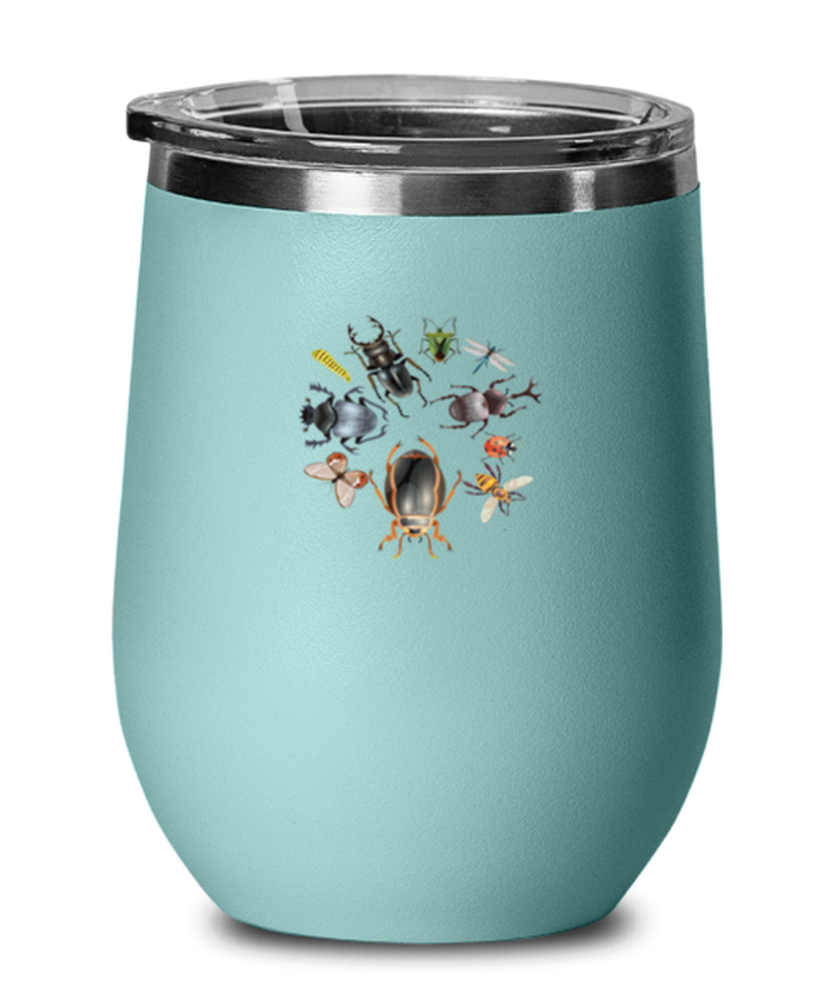 Wine Tumbler Stainless Steel Insulated Funny Bugs Insects Beetles Bug Catcher T-Shirt