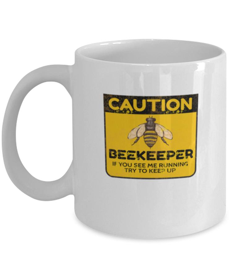 Coffee Mug Funny Caution Beekeeping