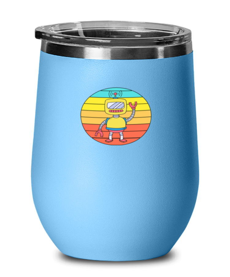 Wine Tumbler Stainless Steel Insulated Funny Robotics Engineer robot