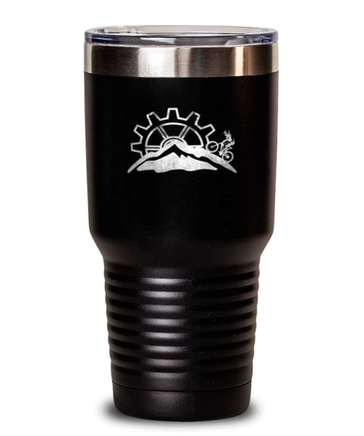 30 oz Tumbler Stainless Steel Insulated Funny Mountain Biking Gear