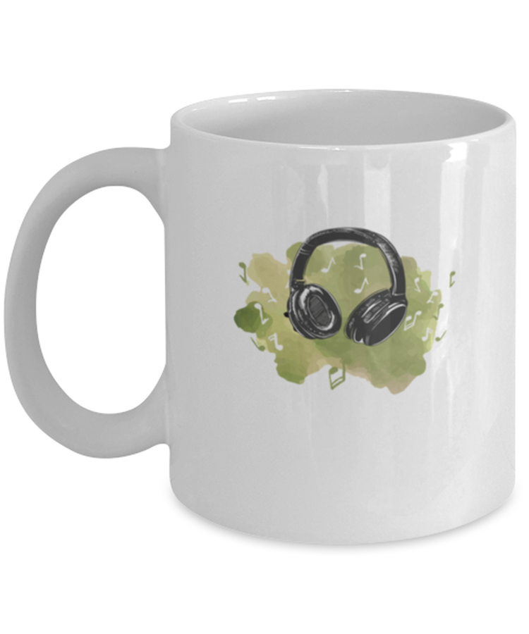 Coffee Mug Funny Headphones