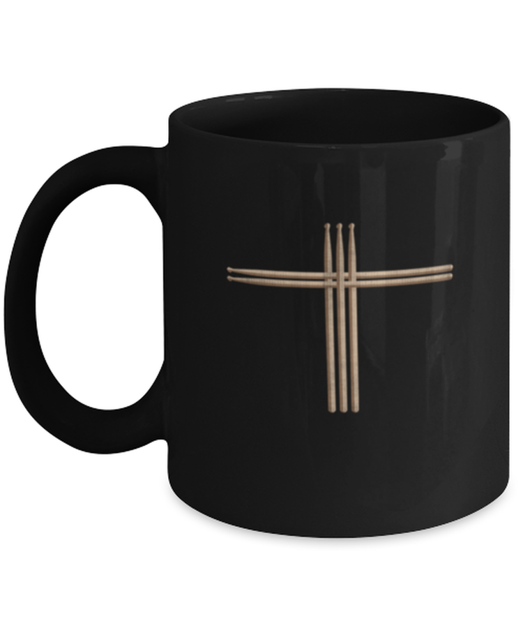 Coffee Mug Funny Drum Sticks Cross drummer