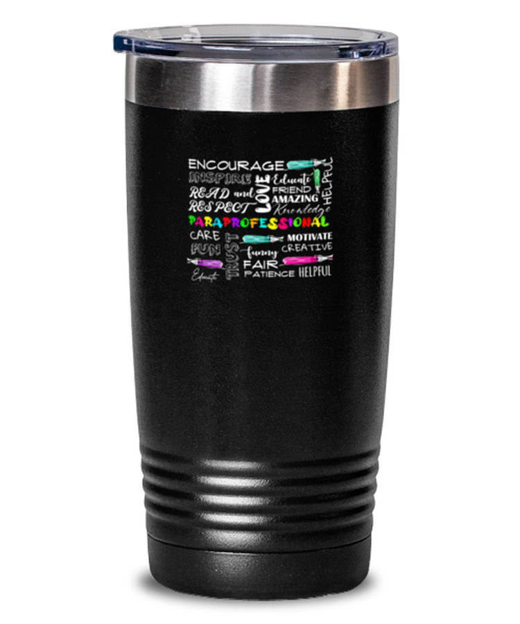 20 oz Tumbler Funny paraprofessional Teacher Educator