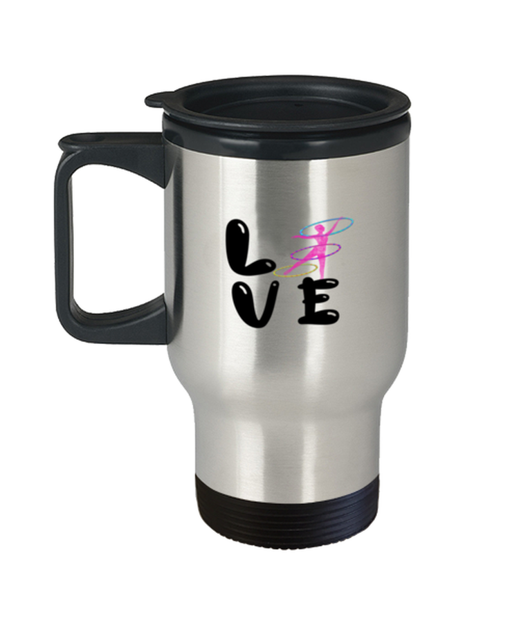 Coffee Travel Mug Funny Hula Hoop Dancing Hooper