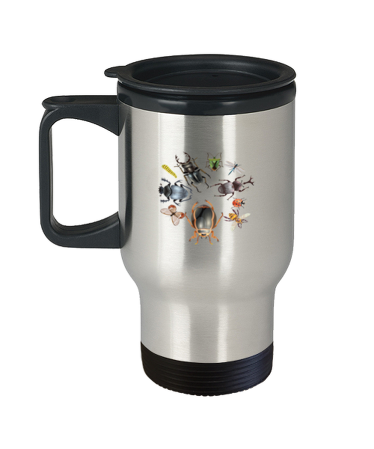 Coffee Travel Mug Funny Bugs Insects Beetles Bug Catcher T-Shirt
