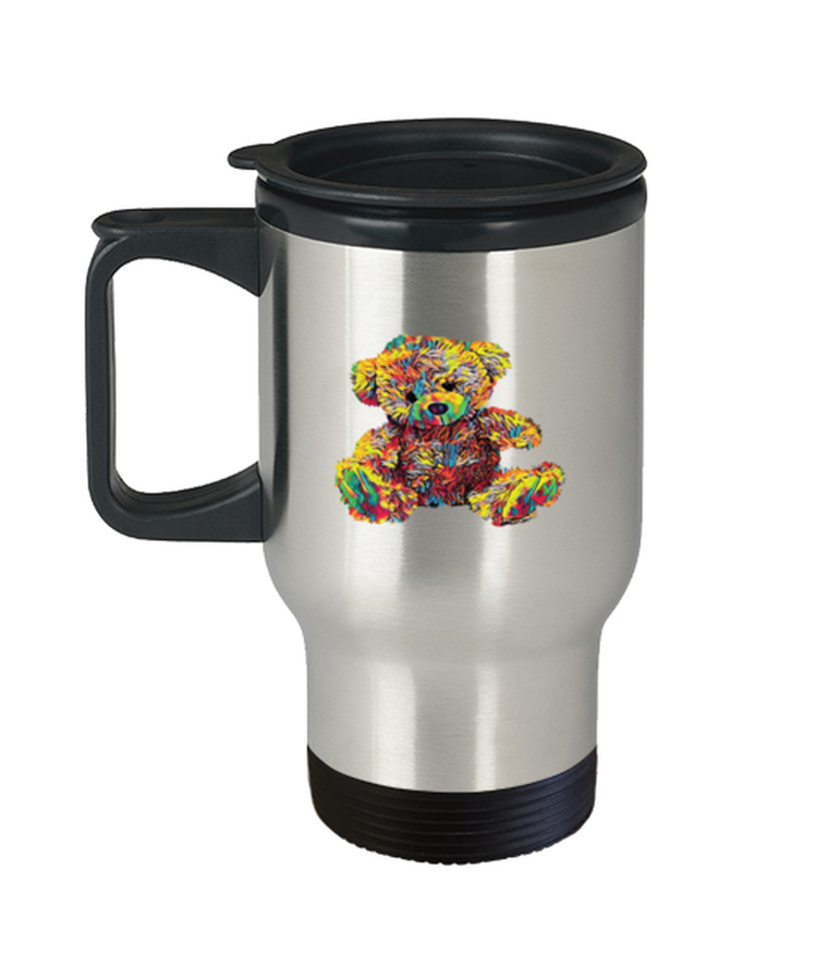 Coffee Travel Mug Funny Teddy Bear Stuffed Toy