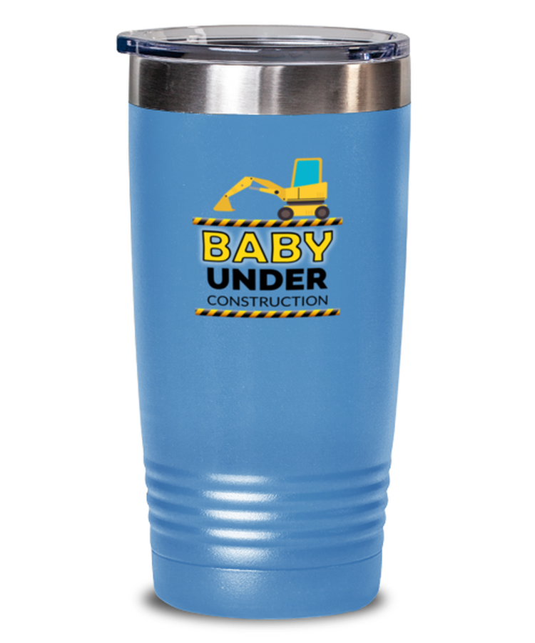 20 oz Tumbler Stainless Steel Insulated  Funny Baby Announcement Under Construction