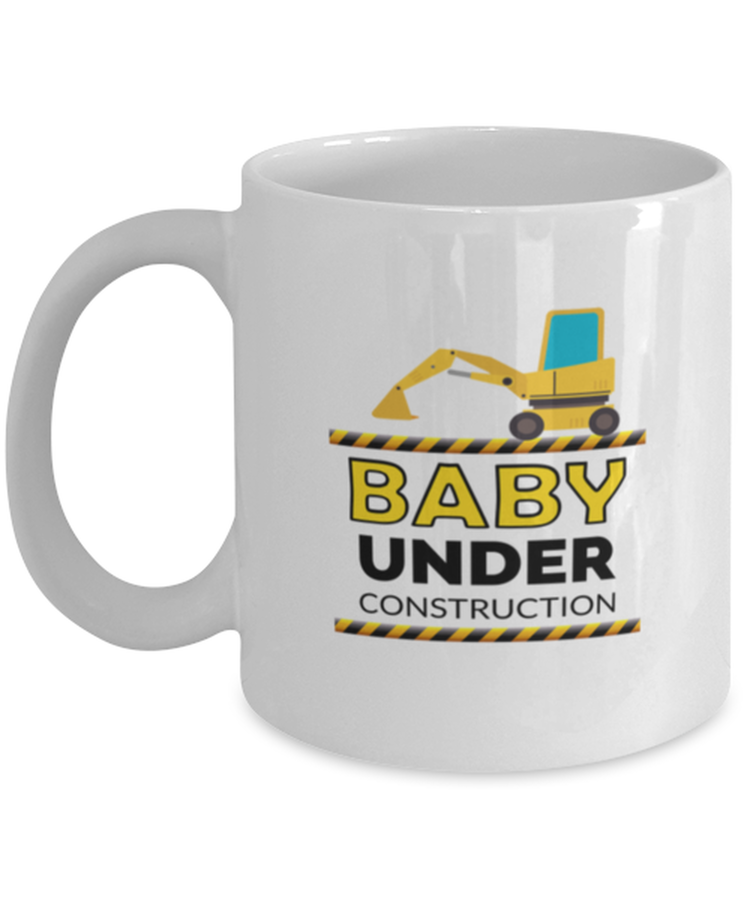 Coffee Mug Funny Baby Announcement Under Construction