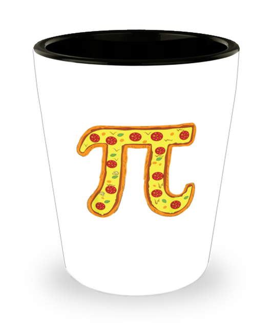 Shot Glass Party Funny Math Teacher Student Pizza