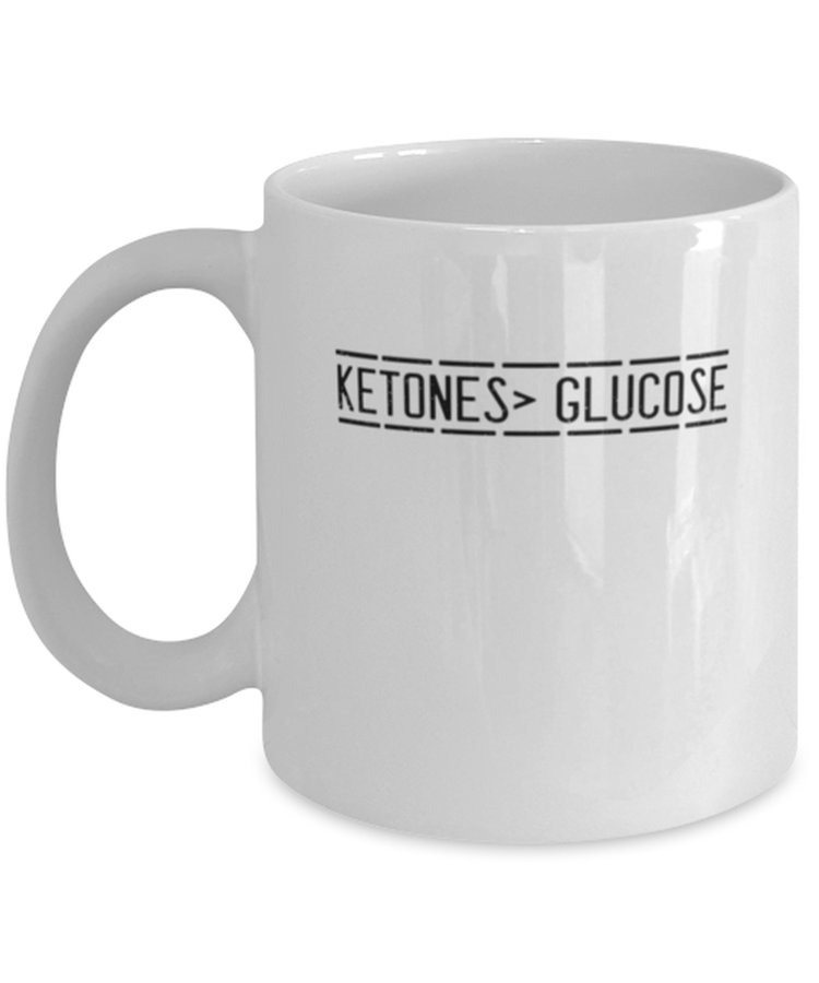 Coffee Mug Funny Ketones Glucose Diet ketogenic