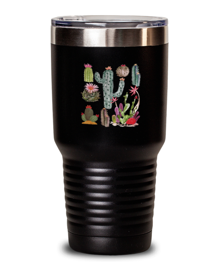 Tumbler 30 oz Stainless Steel Insulated Funny Cactus Botanical Plant