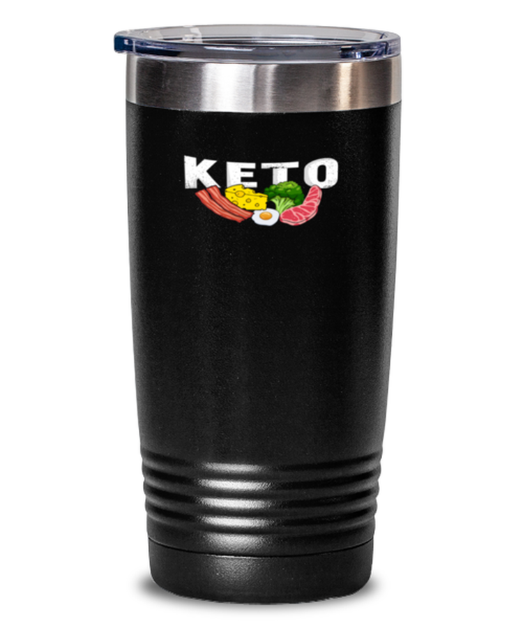 Tumbler 20 oz Stainless Steel Insulated Funny Keto Low-Carb Diet ketogenic