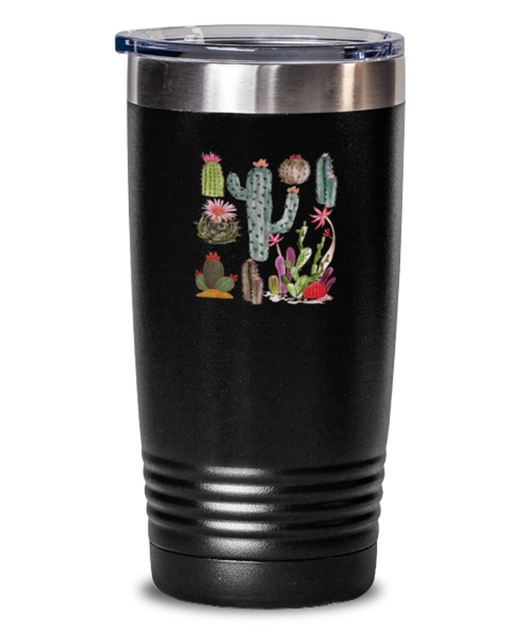 Tumbler 20 oz Stainless Steel Insulated Funny Cactus Botanical Plant