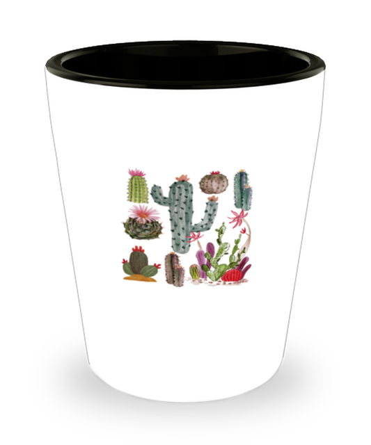 Shot Glass Party Funny Cactus Botanical Plant