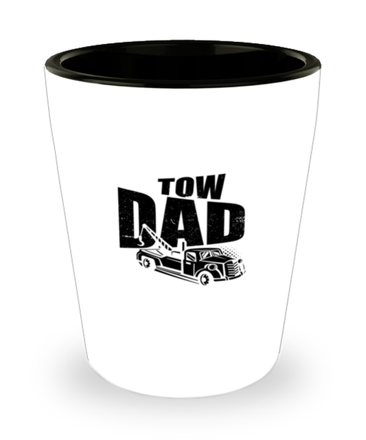 Shot Glass Party  Tow Dad Truck Trucker Worker