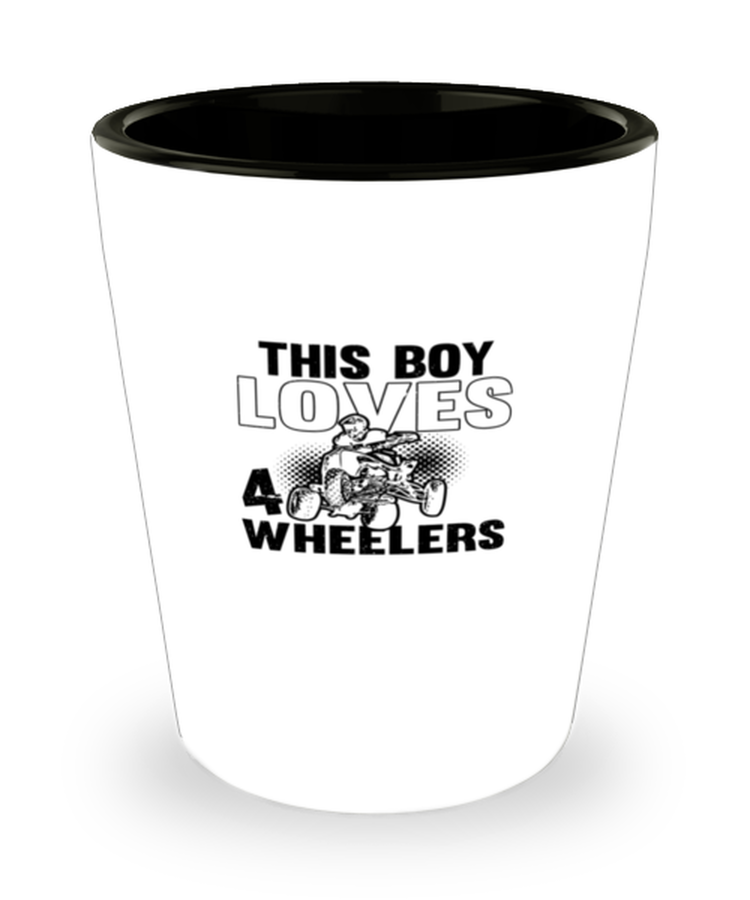 Shot Glass Party This Boys Loves 4 Wheelers ATV Quad Biking