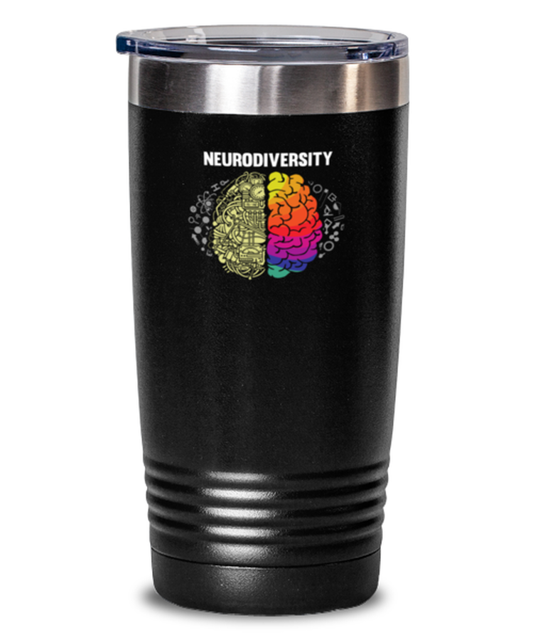 Tumbler 20 oz Stainless Steel Insulated Funny Neurodiversity Autism