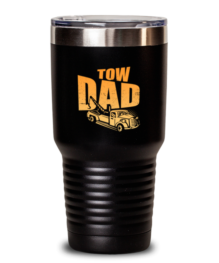 Tumbler 30 oz Stainless Steel Insulated Funny  Tow Dad Truck Trucker Worker