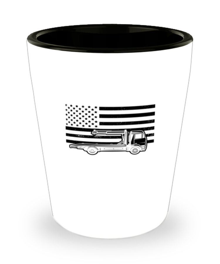 Shot Glass Party Funny American Flag Patriotic Towing tow