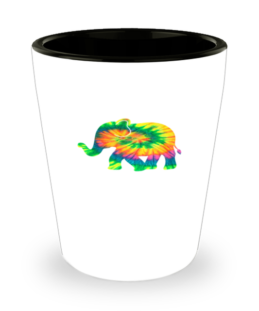 Shot Glass Party  Funny Elephant Tie Dyed