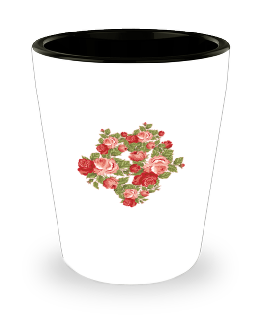 Shot Glass Party  Funny Roses Flower Floral