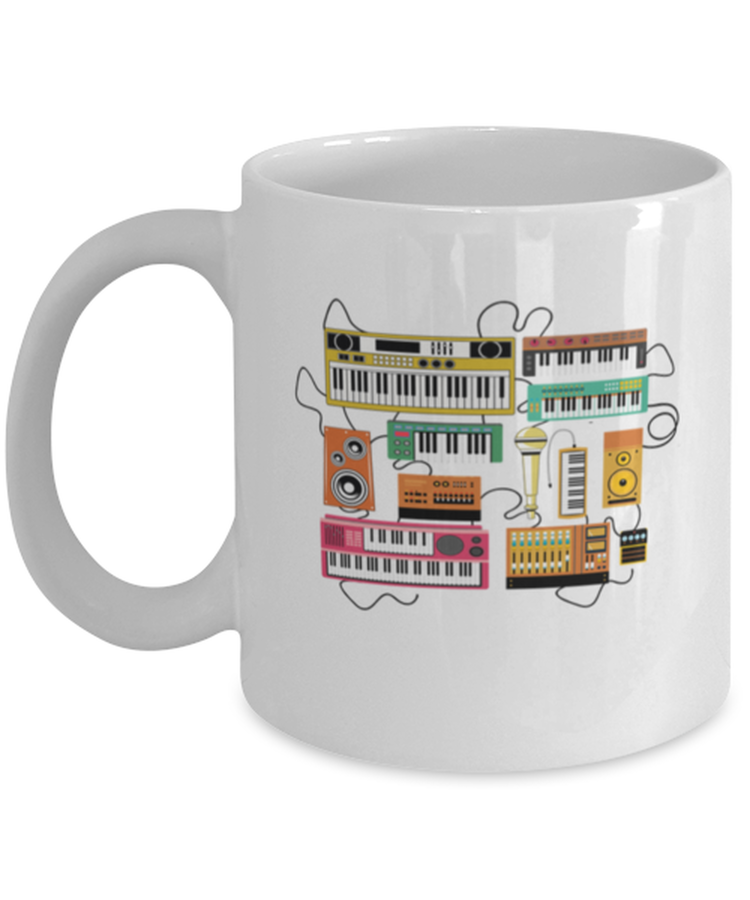 Coffee Mug Funny Electronic  Keyboard Musician