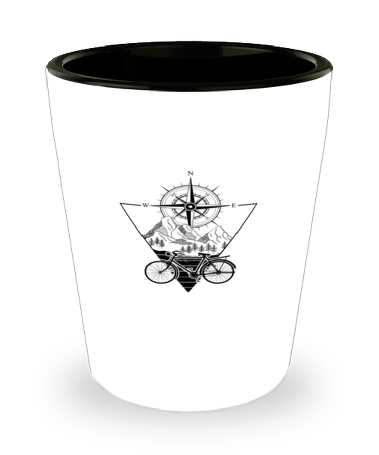 Shot Glass Party  Funny Bicycle Compass Travel