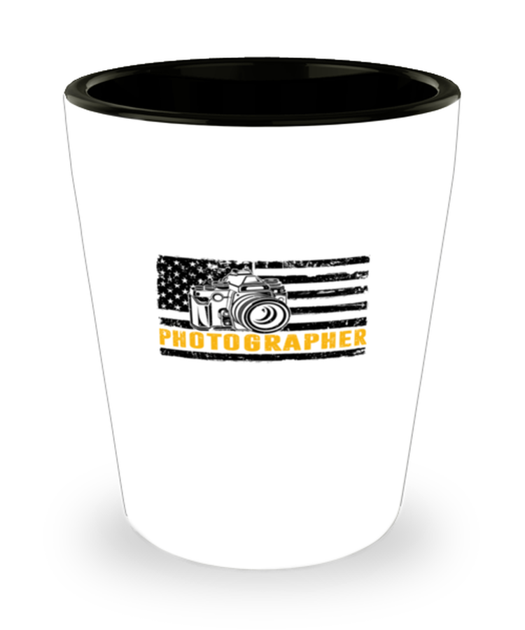 Shot Glass Party  Funny Photographer American Flag