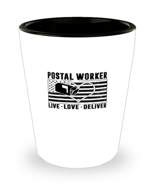 Shot Glass Party  Funny Postal worker