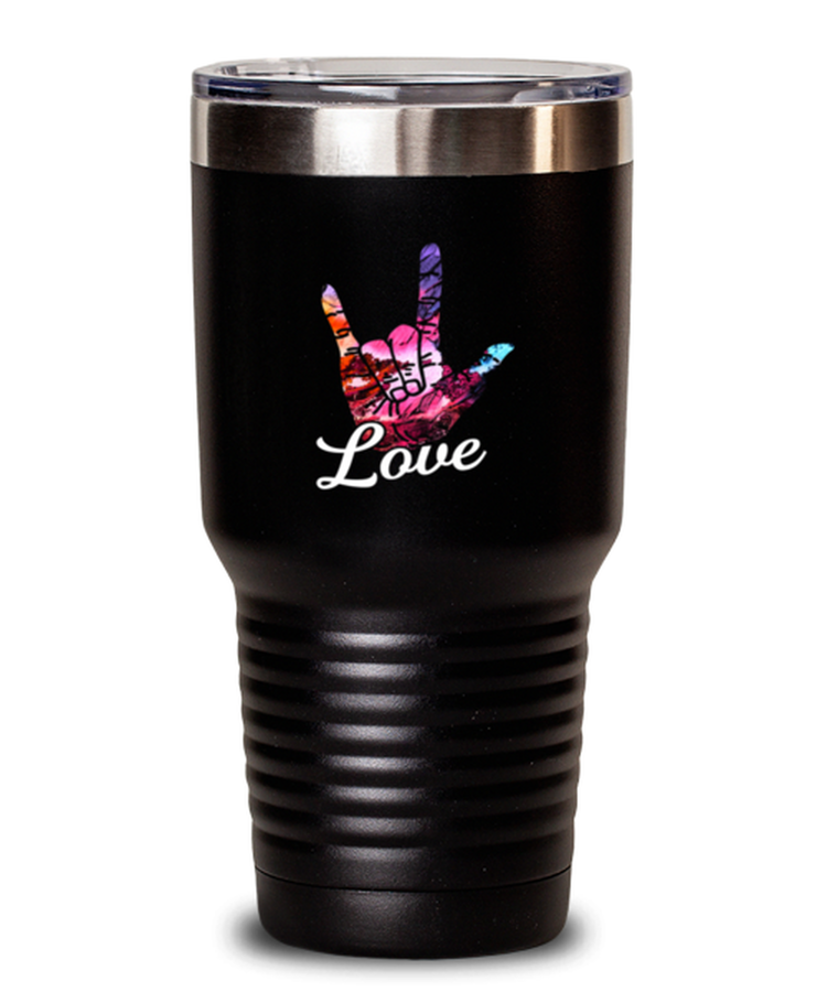 30 oz Tumbler Stainless Steel Insulated Funny Sign Language PWD