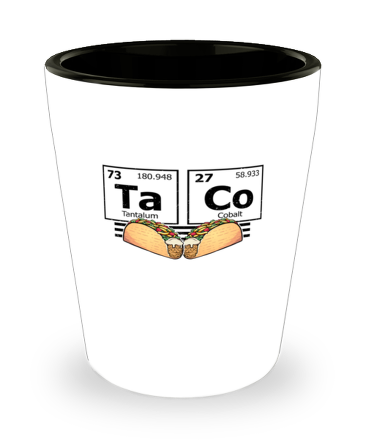 Shot Glass Party Funny Taco Periodic Table Tacos