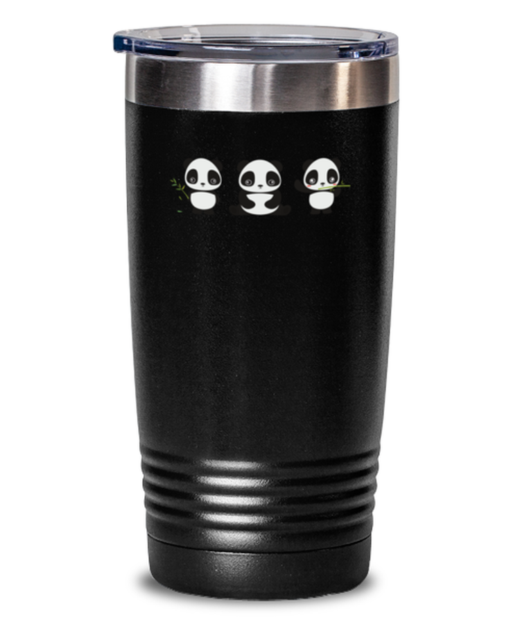 20 oz Tumbler Stainless Steel Insulated Funny Panda Lover Kids