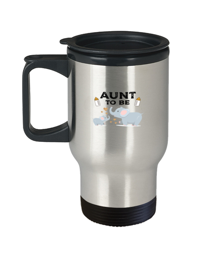 Coffee Travel Mug Funny Aunt To Be Elephant Baby Reveal