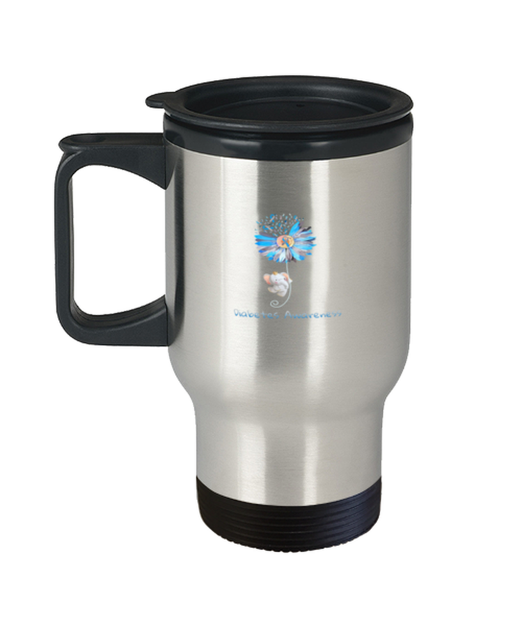 Coffee Travel Mug Funny Diabetes awareness Elephane