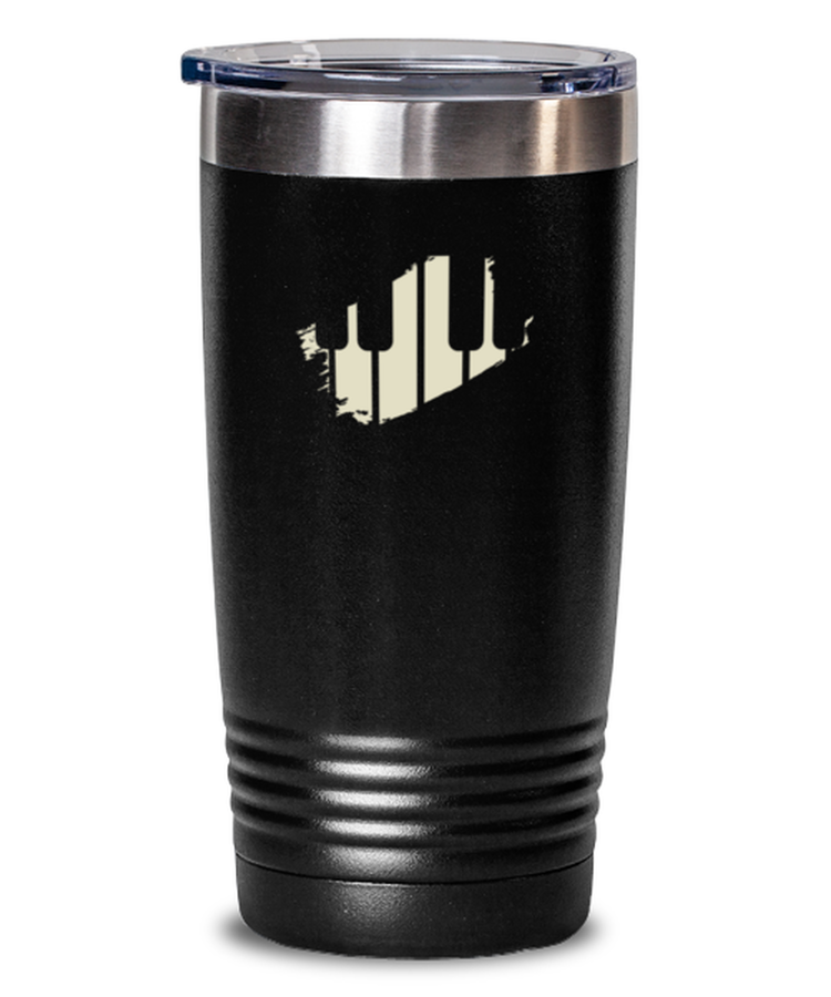 20 oz Tumbler Stainless Steel Insulated Funny Piano Music Lover