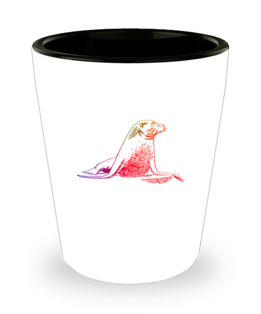 Shot Glass Party Funny Seal Ocean Animal Lover