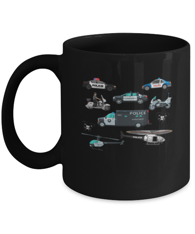 Coffee Mug Funny Cop Vehicles Toddler