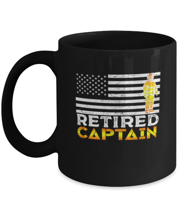 Coffee Mug Funny Retired American Firefighter Captain