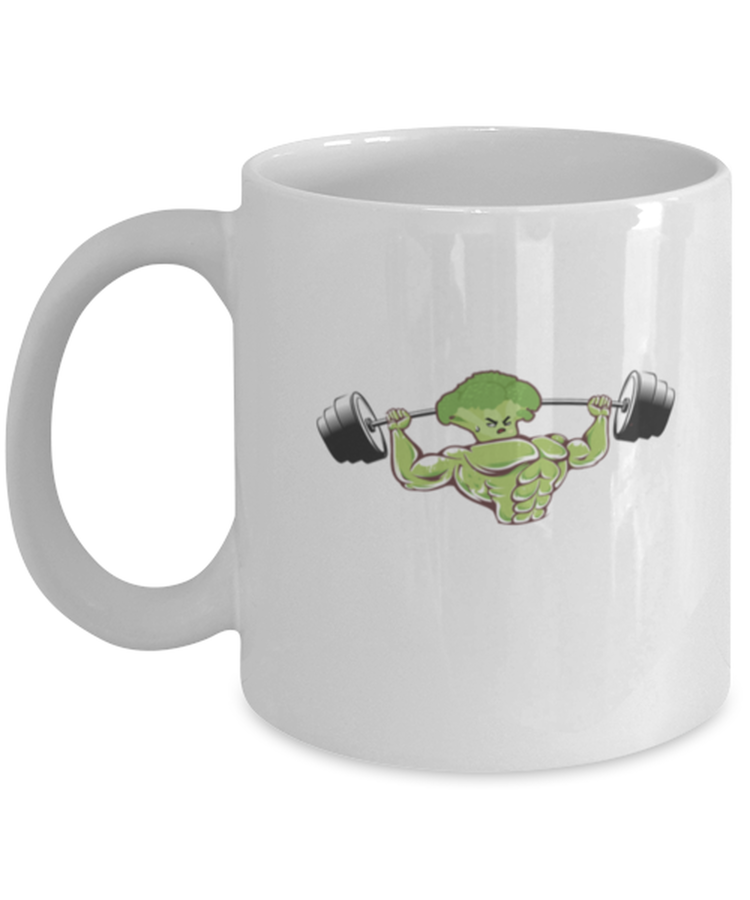 Coffee Mug Funny Brocolli Vegan Workout