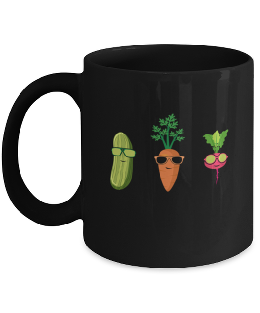 Coffee Mug Funny Sunglasses Gardening Vegetables Vegan