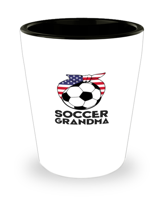 Shot Glass Party Funny Soccer Grandma