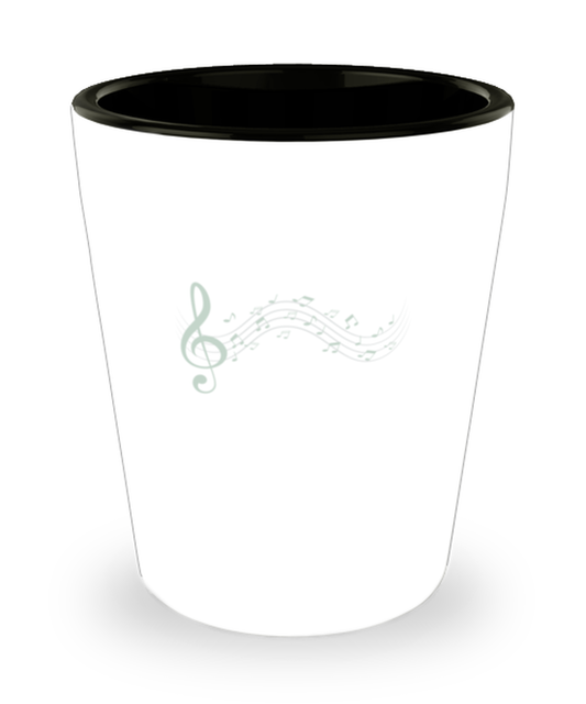 Shot Glass Party Funny Music Note Musician