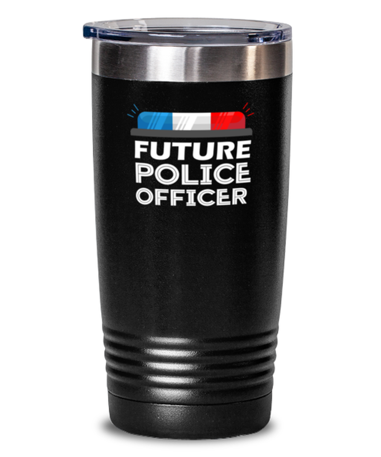 20 oz Tumbler Stainless Steel Insulated  Funny Police Officer Kids