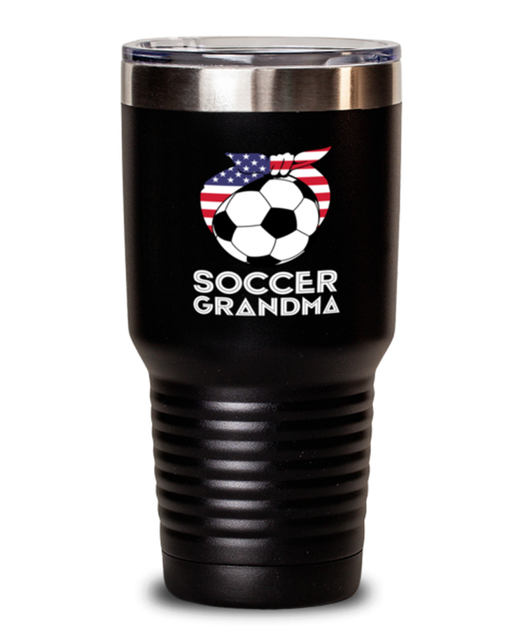 30 oz Tumbler Stainless Steel Insulated  Funny Soccer Grandma