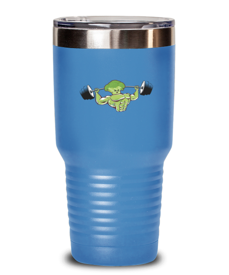 30 oz Tumbler Stainless Steel Insulated  Funny Brocolli Vegan Workout