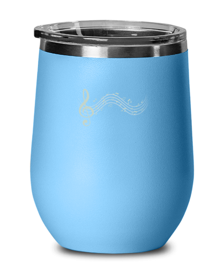 Wine Tumbler Stainless Steel Insulated  Funny Music Note Musician