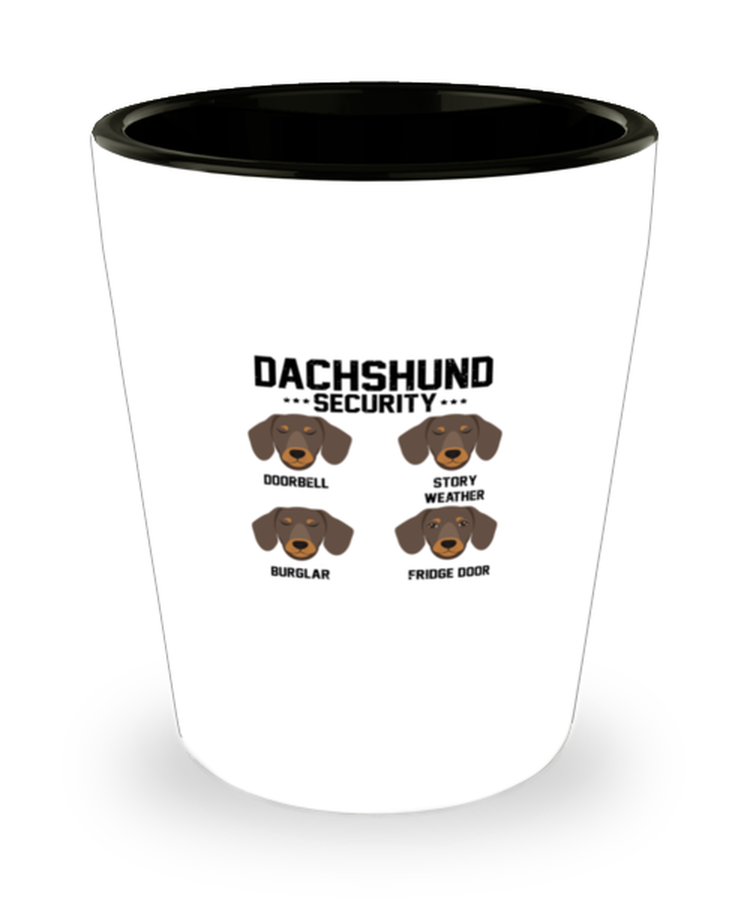 Shot Glass Party Funny Dachshund Security Dog Lover