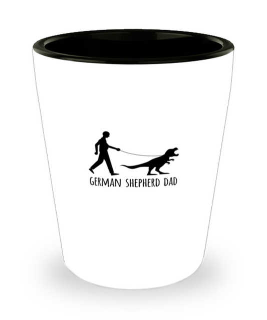 Shot Glass Party Funny German Shepherd Dad Dog Lover