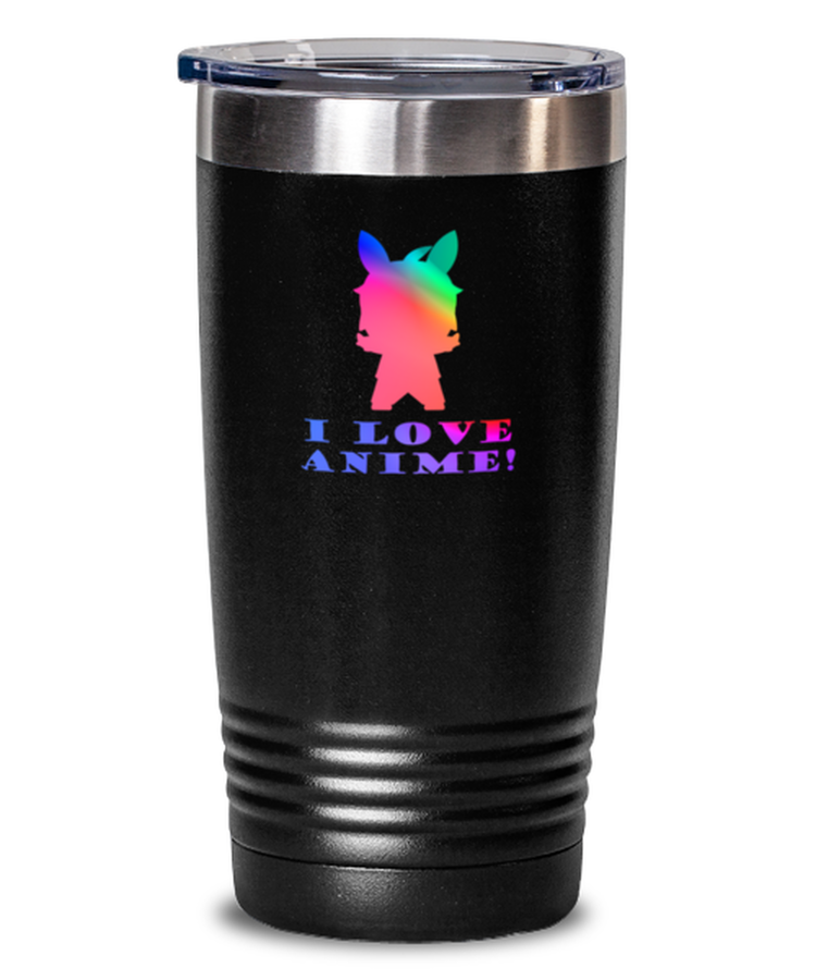 20 oz Tumbler Stainless Steel Insulated Funny I Love Anime Cartoon Japanese